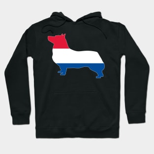 Swedish Vallhund Netherlands Flag Filled Hoodie